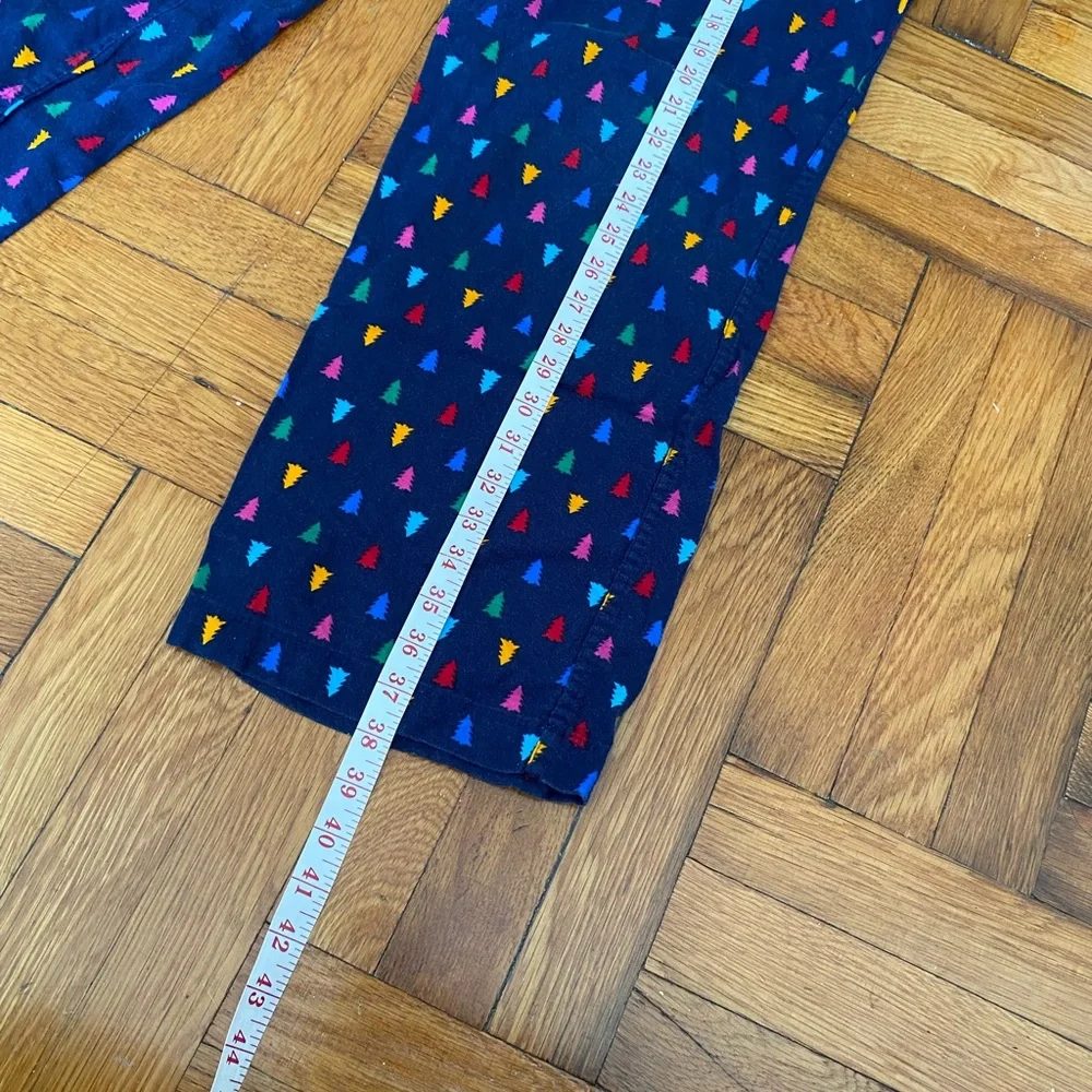 Lands' End Kids Pajama Bottoms - Multicolor Triangle Pattern Size L 14-16 - Picture 4 of 5